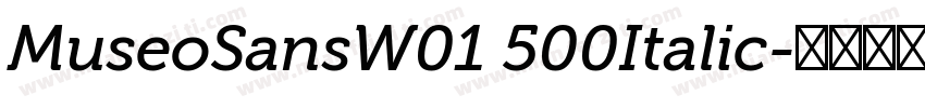 MuseoSansW01 500Italic字体转换